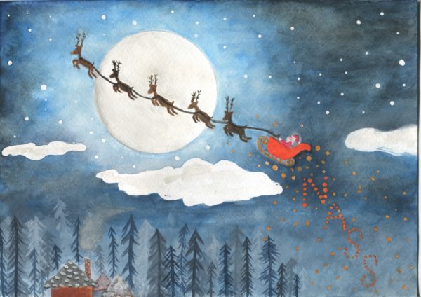 NASS Christmas Cards: Santa and his Sleigh