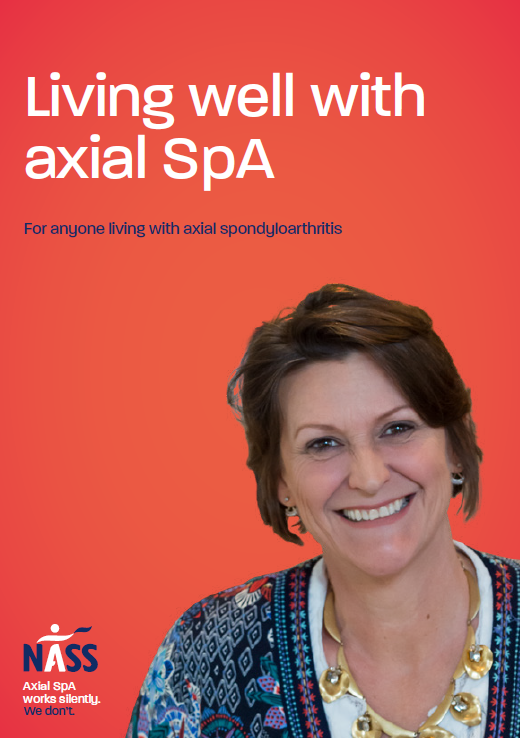 Living well with axial SpA guide cover