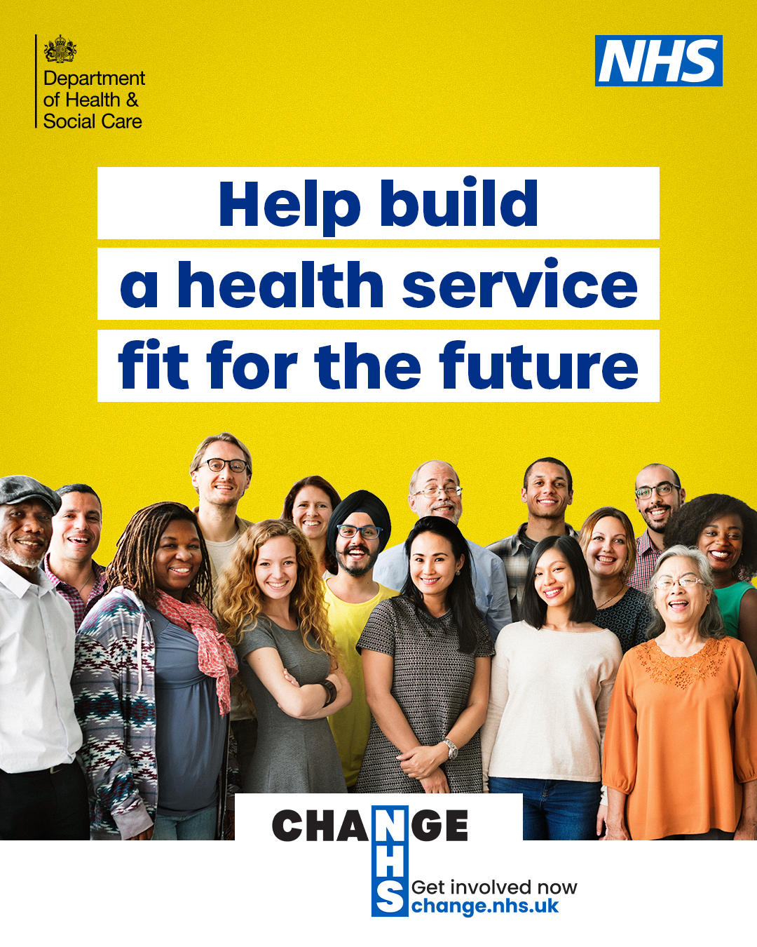 NHS. Help build a health service fit for the future.